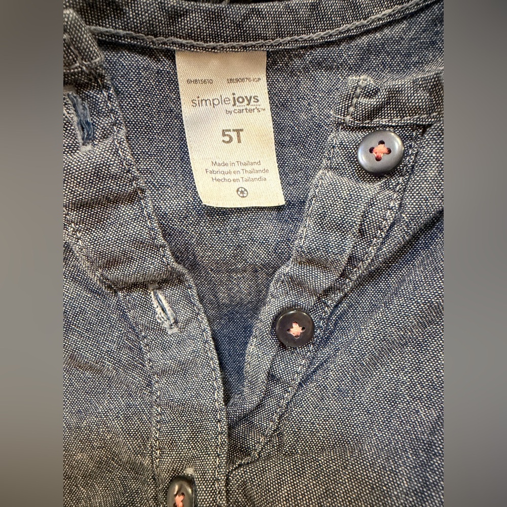 Carter's Classic Blue Kids Blouse - Picture 2 of 3